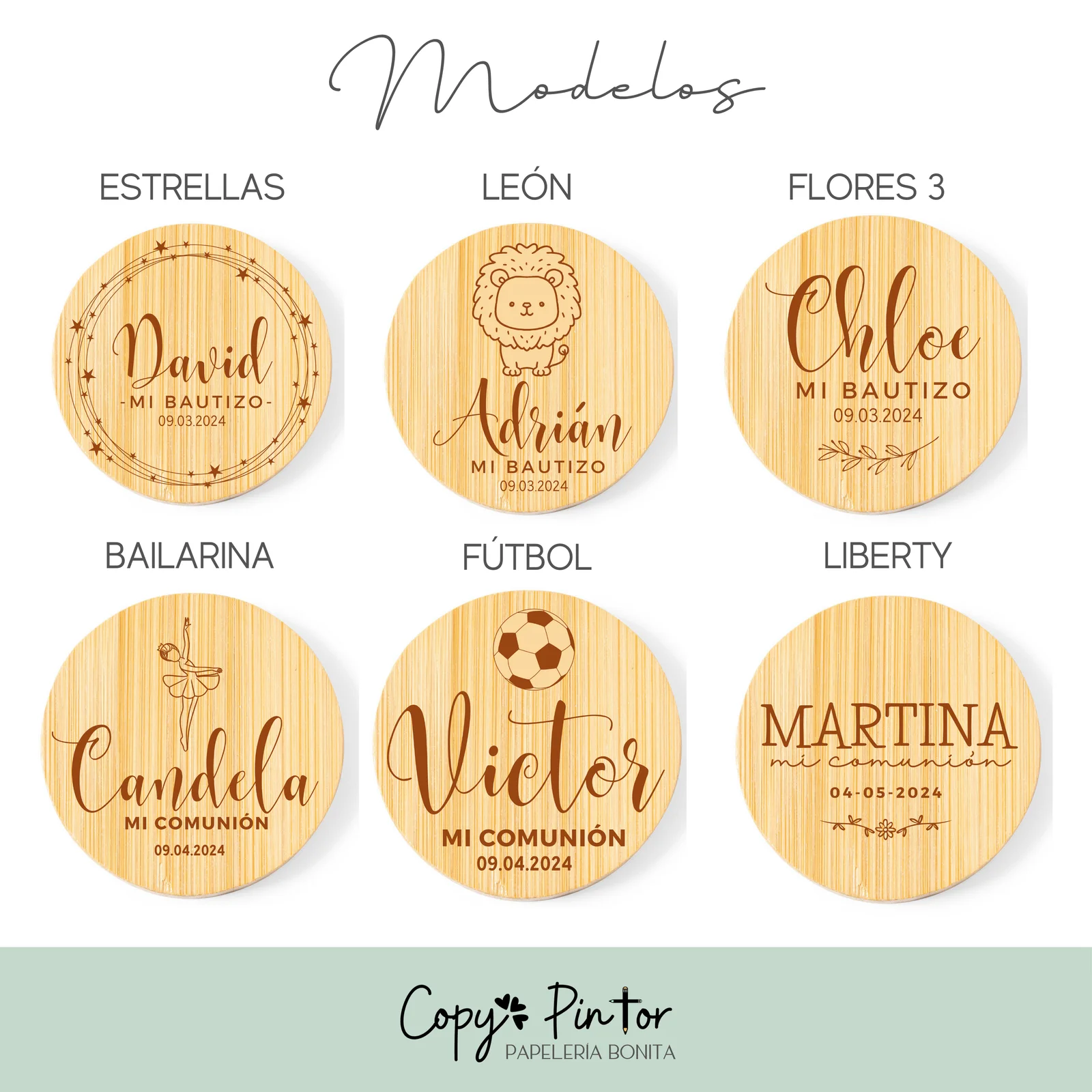 «ABRIDOR IMANTADO DE MADERA PERSONALIZADO «»Detalle eventos + cantidades»20-50 - Imagen 6