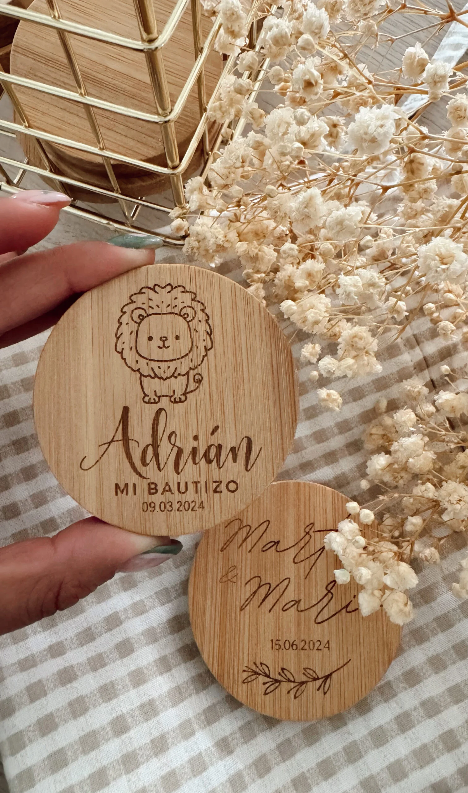 «ABRIDOR IMANTADO DE MADERA PERSONALIZADO «»Detalle eventos + cantidades»20-50